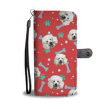 Personalized Poodle Face Wallet Case