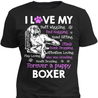 I Love My Boxer Tees