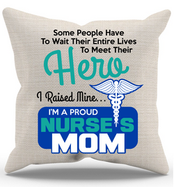 Proud Nurse Mom Pillow Case