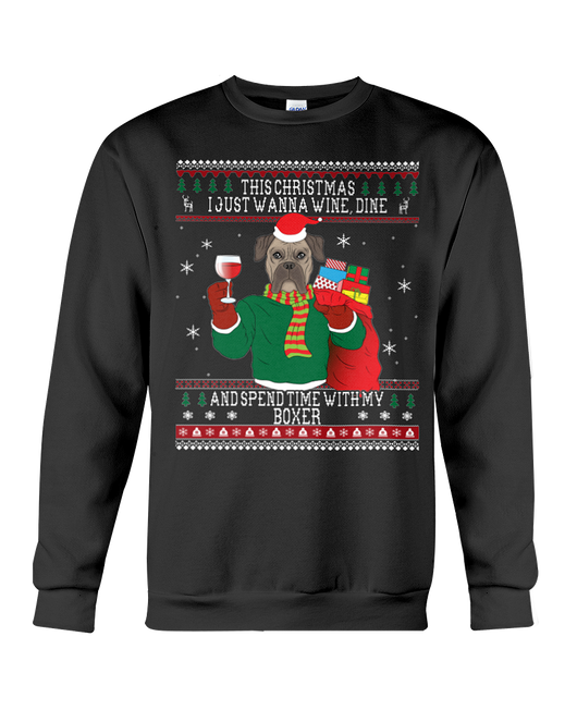 Boxers -Wine Lovers Ugly Christmas Sweaters