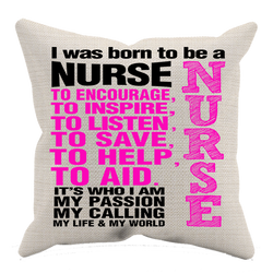 Born to Nurse  Pillow Case