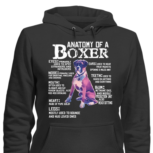 Anatomy Of a Boxer - T-shirts