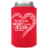 Paved with Boxer Paw Prints - Can Koozie