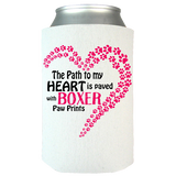 Paved with Boxer Paw Prints - Can Koozie