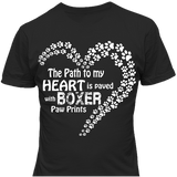 Paved with Boxer Paw Prints T-shirt