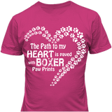 Paved with Boxer Paw Prints T-shirt