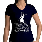 Crazy Poodle Lady T-shirts