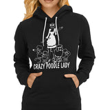 Crazy Poodle Lady T-shirts