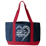 Paved with Chihuahua Paw Prints - Tote Bags