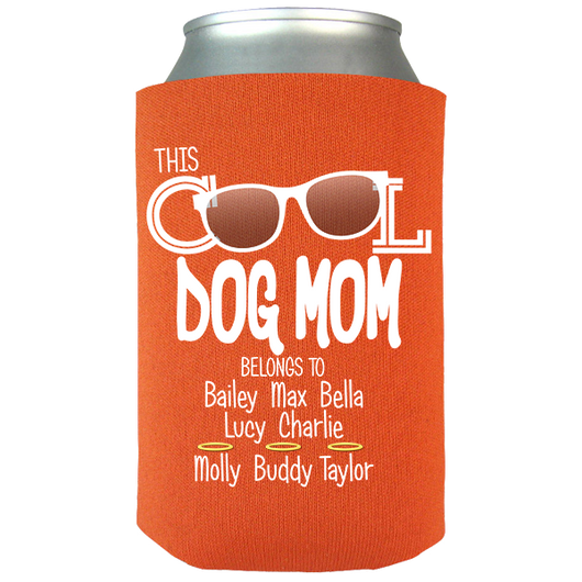 Cool Dog Mom - Koozies Personalized