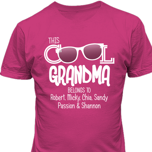This Cool Grandma T-shirt Personalized
