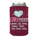 Moon and Back Grankids - Koozies Personalized