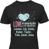 Moon and Back Grankids - Personalized T Shirt