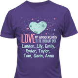 Moon and Back Grankids - Personalized T Shirt