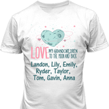 Moon and Back Grankids - Personalized T Shirt