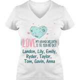 Moon and Back Grankids - Personalized T Shirt
