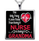 Love More than a Nurse - Necklace - Grandma