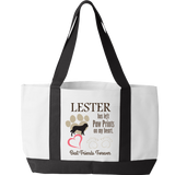 Paw Prints On Heart  - Tote Bag Personalized