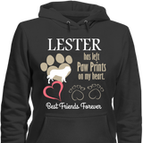 Paw Prints On Heart - T-shirt Personalized