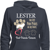 Paw Prints On Heart - T-shirt Personalized