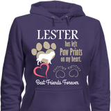 Paw Prints On Heart - T-shirt Personalized