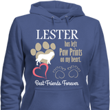 Paw Prints On Heart - T-shirt Personalized