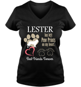 Paw Prints On Heart - T-shirt Personalized