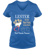 Paw Prints On Heart - T-shirt Personalized