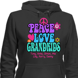 Peace Love & Grandkids - T-shirt Personalized