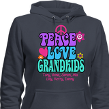 Peace Love & Grandkids - T-shirt Personalized