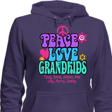 Peace Love & Grandkids - T-shirt Personalized