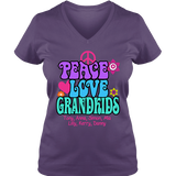 Peace Love & Grandkids - T-shirt Personalized