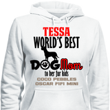 Worlds Best Dog Mom - T-shirt Personalized