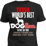 Worlds Best Dog Mom - T-shirt Personalized