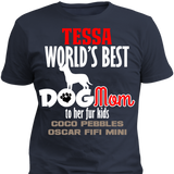 Worlds Best Dog Mom - T-shirt Personalized