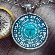Nurse's Prayer Necklace - Lord Please Help Me