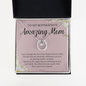 To My Boyfriends Mom Necklace, Boyfriends Mom Necklace, Birthday Christmas Mother's Day Present, Presents for Boyfriends Mom From Girlfriend PINK - BFM002 - DPN004