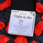 Mother-In-Law Necklace, Mom Presents from Daughter, Birthday, Mother's Day Present Mother-In-Law, Wedding Jewelry Present from Bride, Mother of The Groom Necklace - PURPLE