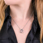 Mother-in-Law Present Necklace: to My Mother-in-Law From Daughter, Birthday, Mother's Day Present for Mom, Wedding Jewelry Present from Bride - PURPLE MIL004