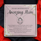 To My Boyfriends Mom Necklace, Boyfriends Mom Necklace, Birthday Christmas Mother's Day Present, Presents for Boyfriends Mom From Girlfriend PINK - BFM002 - DPN004