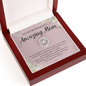 To My Boyfriends Mom Necklace, Boyfriends Mom Necklace, Birthday Christmas Mother's Day Present, Presents for Boyfriends Mom From Girlfriend PINK - BFM002 - DPN004