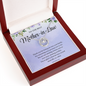 Mother-In-Law Necklace, Mom Presents from Daughter, Birthday, Mother's Day Present Mother-In-Law, Wedding Jewelry Present from Bride, Mother of The Groom Necklace - PURPLE