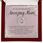 To My Boyfriends Mom Necklace, Boyfriends Mom Necklace, Birthday Christmas Mother's Day Present, Presents for Boyfriends Mom From Girlfriend PINK - BFM002 - DPN004