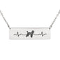 Free Poodle Heartbeat Horizontal Necklace - Just pay shipping and handling