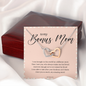 Stepmom Necklace from Daughter/Son, Stepmother Mother in Law Presents, Unbiological Mother, Mother's Day, Birthday Presents, Wedding Present From Bride PEACH BM001 - DPN011