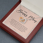Stepmom Necklace from Daughter/Son, Stepmother Mother in Law Presents, Unbiological Mother, Mother's Day, Birthday Presents, Wedding Present From Bride PEACH BM001 - DPN011