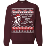 Bull Terrier - Ugly Christmas Sweatshirt Personalized