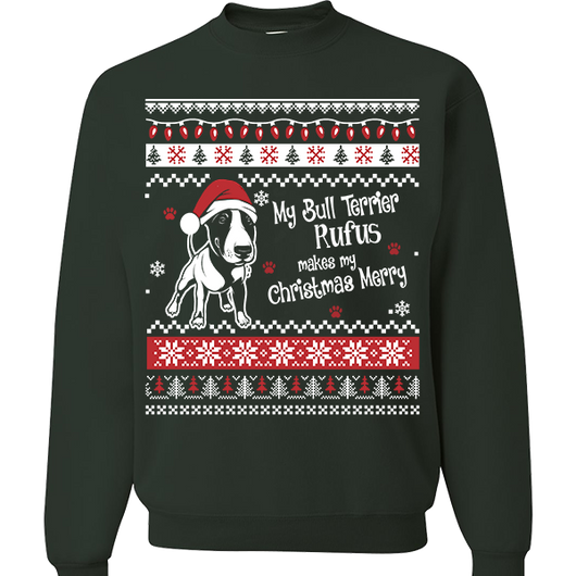 Bull Terrier - Ugly Christmas Sweatshirt Personalized