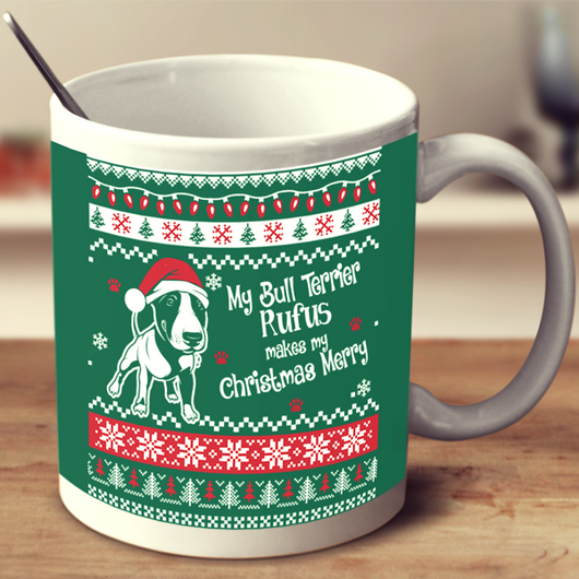 Bull Terrier - Ugly Christmas Mug Personalized
