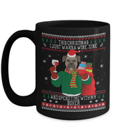 Boxers  Wine Lovers Ugly Christmas Style Mug